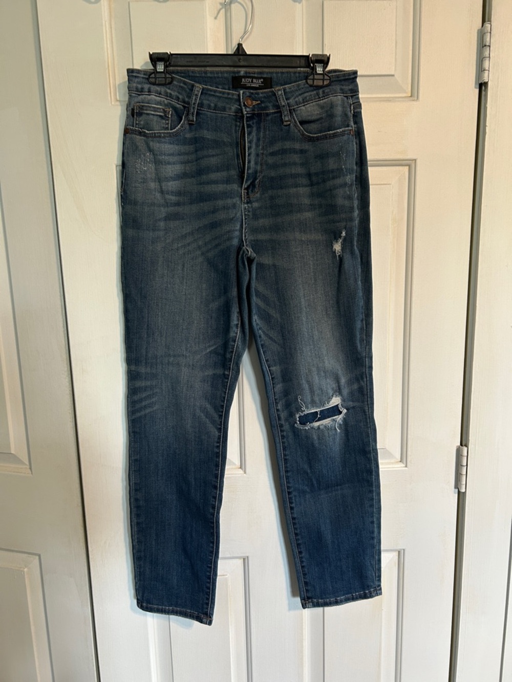 Judy Blue Women's Blue Distressed Boyfriend Jeans
